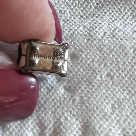 Pandora Silver Charm with Engraving - Picture 2 of 4